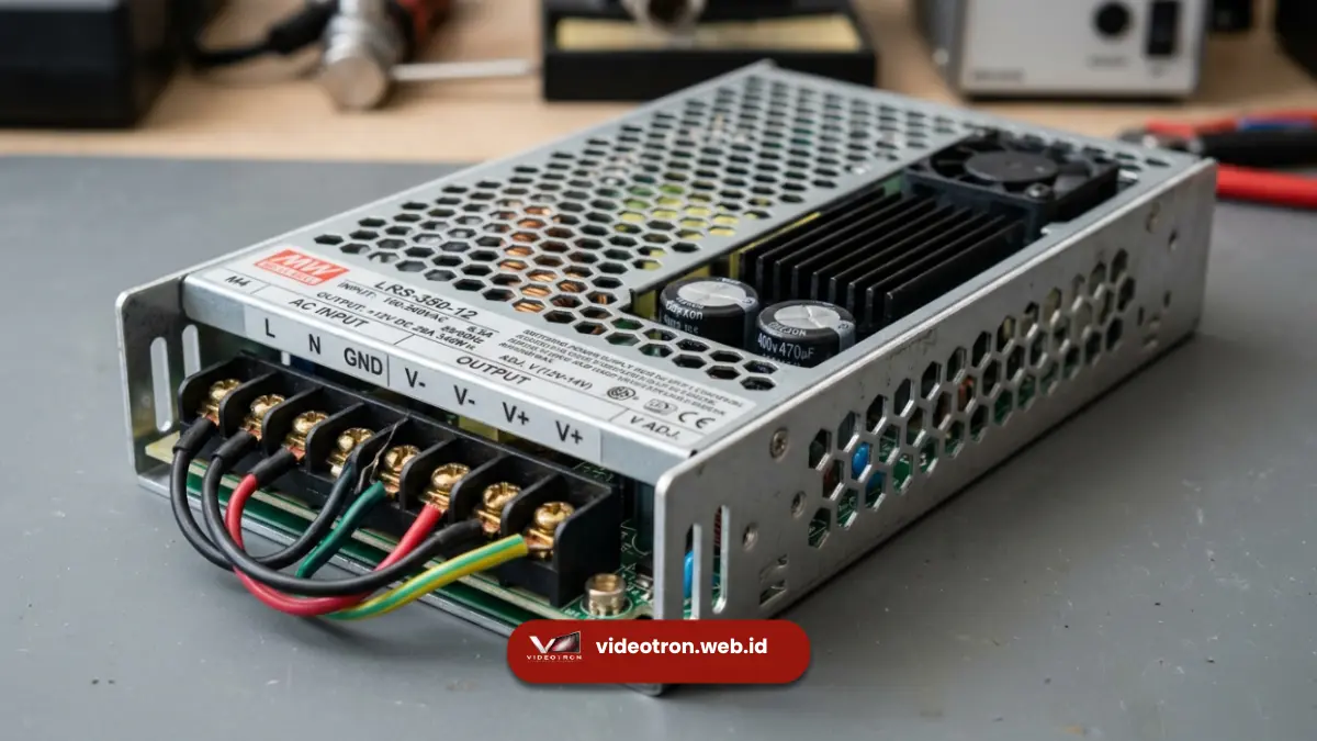 Power Supply dan Efisiensi Kelistrikan Videotron