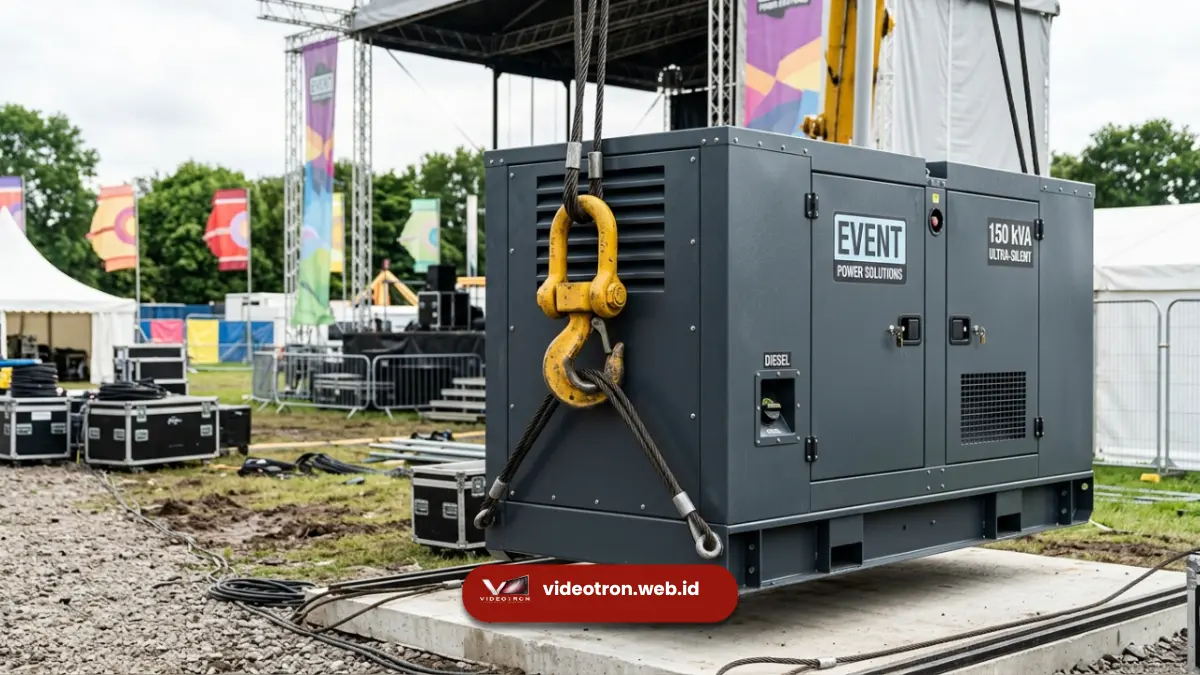 Sewa Genset Videotron: Daya Stabil, Tayangan Tanpa Putus