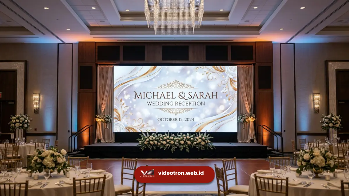 Videotron untuk Wedding Mewah, Sewa Sekarang!