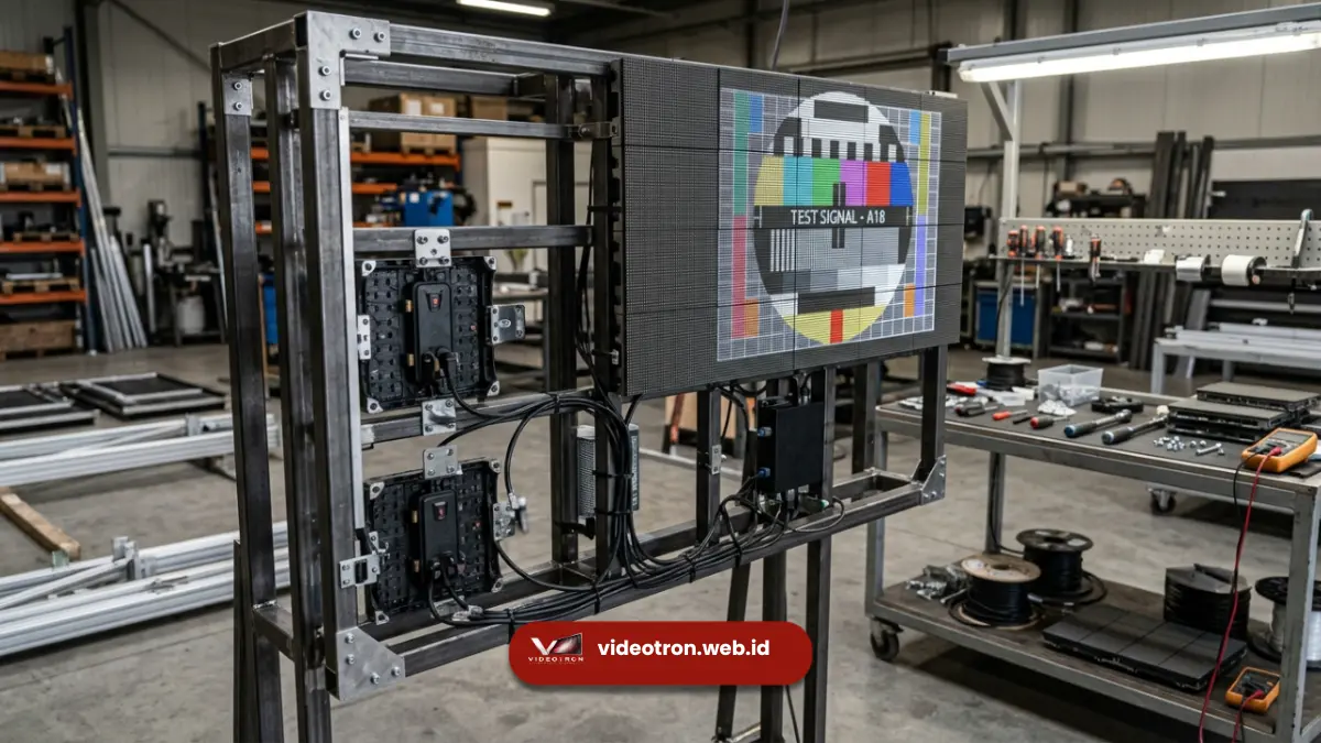 Instalasi Panel LED Videotron di Jambi