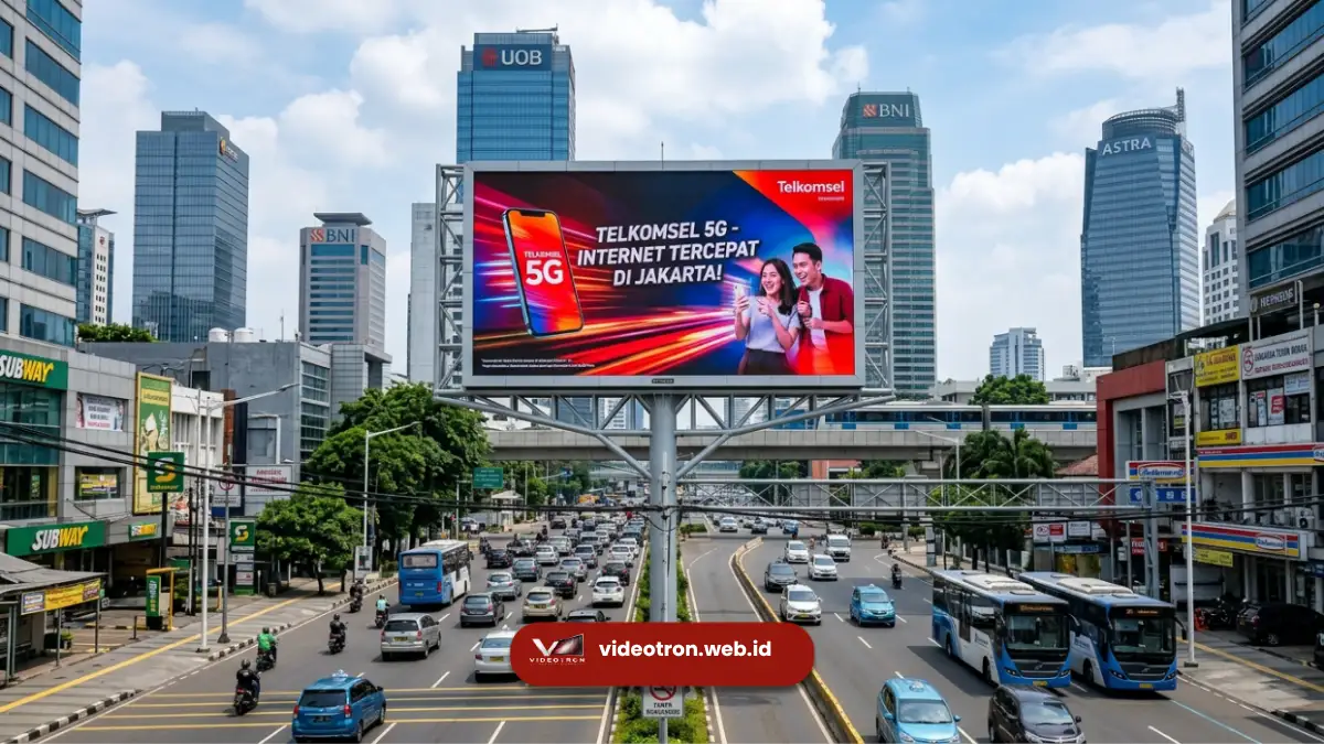 Videotron Outdoor Jakarta Siang Hari