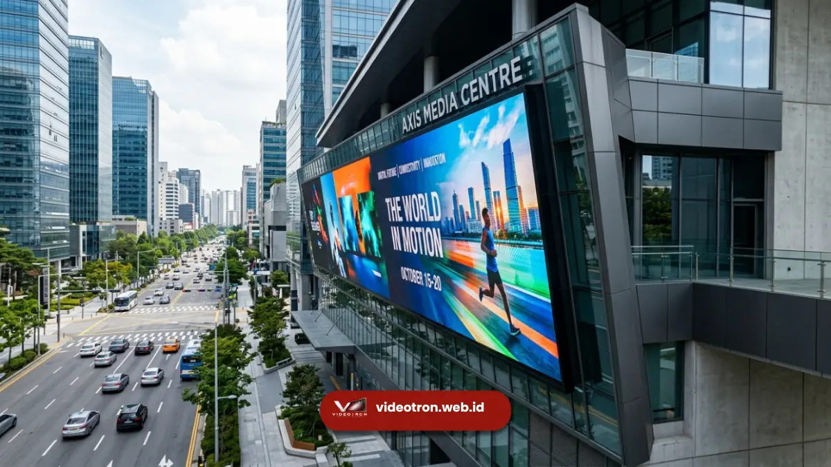Viewing Angle Videotron Lebar di Outdoor