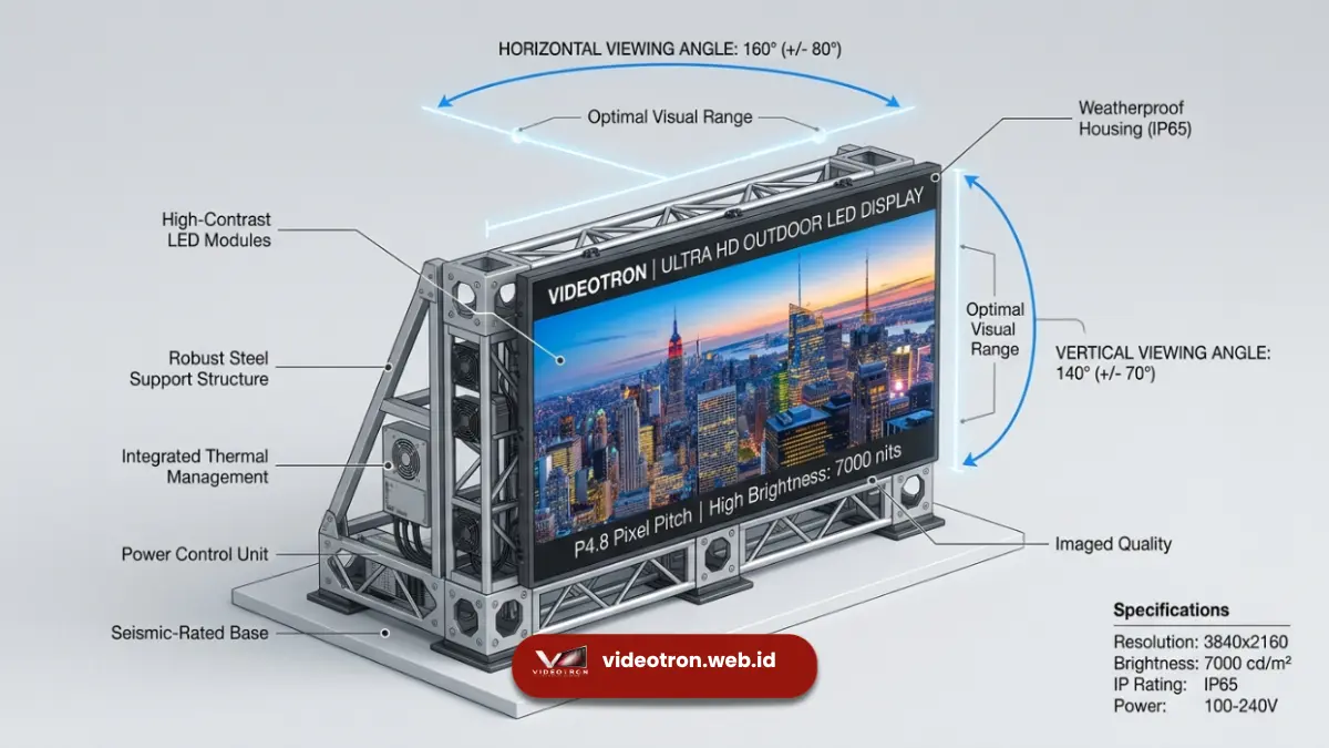 Viewing Angle Videotron: Sudut Pandang Terbaik untuk Audiens